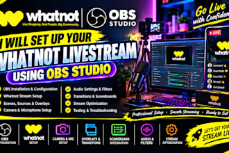 set up your whatnot livestream using obs studio
