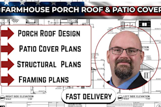 engineer your farmhouse porch roof and exterior patio cover