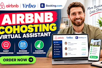 handle airbnb cohosting virtual assistance guest communication vrbo and booking