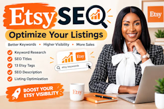 do etsy SEO keyword research and optimize your etsy listings