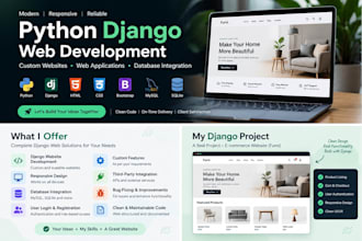 built python django website or web application