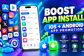 increase IOS app install with app user acquisition, android mobile app promotion