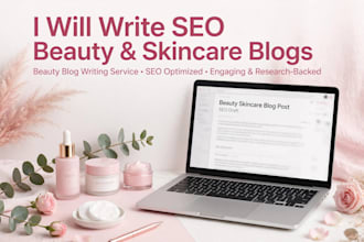 write SEO beauty skincare and lifestyle blog post article