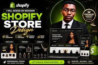 design redesign shopify hair, wig, perfume and jewelry store