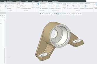 3d cad design and product design on PTC creo