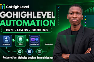 build gohighlevel crm workflow automation for lead follow up system and bookings