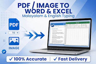 do fast and accurate typing, data entry and word to pdf work