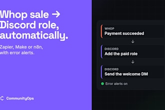 build discord automation for your whop community with zapier or n8n