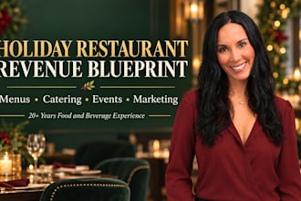 create holiday restaurant promotions, menu ideas and event plans