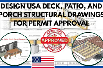 design usa deck, patio, and porch structural drawings for permit approval
