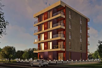 create photorealistic exterior architectural renders