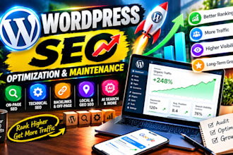 do monthly wordpress SEO optimization and maintenance for businesses