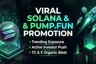 pumpfun memecoin solana token crypto telegram twitter promotion growth boost