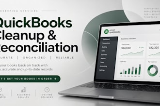 do quickbooks bookkeeping cleanup and bank reconciliation