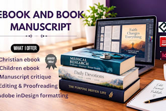 manuscript critique,medical manuscript writing,adobe indesign,christian ebook
