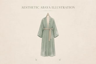 design aesthetic fashion illustration