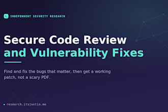 do a secure code review and fix the vulnerabilities in your web app