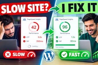optimize wordpress website speed, improve core web vitals and pagespeed