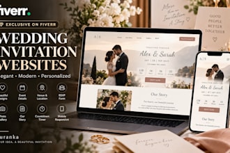 create a stunning wedding invitation website
