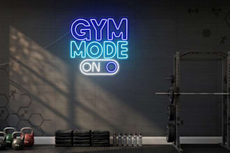 design production ready led neon signs for cnc laser cutting