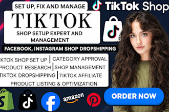 setup tiktok shop, fix tiktok dropshipping tiktok shop marketing tik tok manager