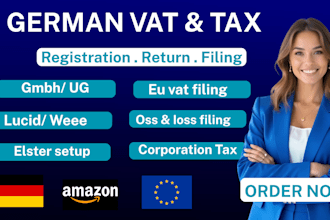 do german vat registration, tax filing, vat id, lucid, elster, oss and ioss