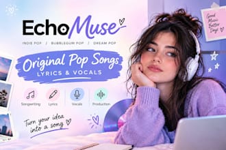 create catchy indie pop, bubblegum pop and dream pop songs
