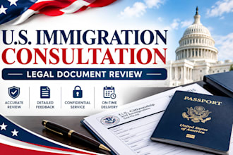 provide US immigration consultation and legal document review