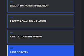 translate english to spanish and write engaging articles