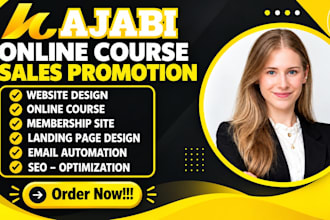 create your kajabi online course, kajabi website, coaching and course website