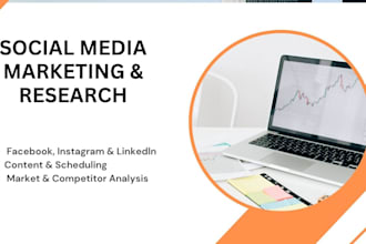 do social media management and market research for your business