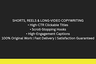 writing video title books hooks captions