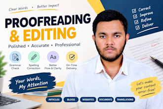 proofread and edit english
