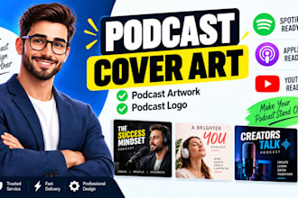 design podcast cover art podcast logo spotify apple