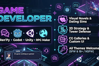 program your nsfw game in godot renpy or unity rpgmaker