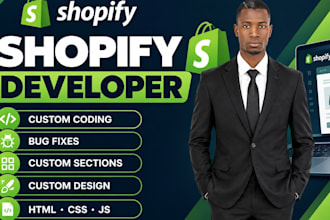 do custom shopify coding, shopify bug fix