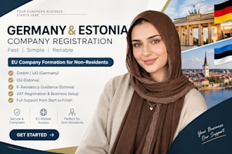 remotely set up your germany gmbh ug or estonia oÜ company for non residents