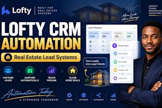 setup lofty CRM lead nurturing and pipeline automation