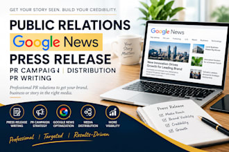 public relations google news press release pr campaign distribution pr writing