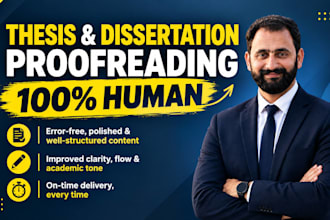 proofread and edit your cs, ai, ml thesis, dissertation or research paper, no ai