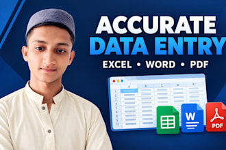 do accurate data entry in excel and word