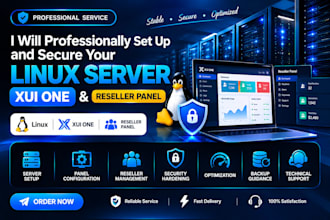 professionally set up and secure your linux server, xui one