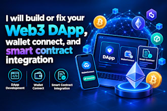 fixes and build your web3, dapp wallet connect, and smart contract integration