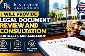 provide legal document review and consultation contracts and agreement