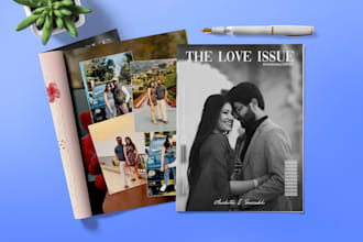 design a modern magazine photo book or editorial publication