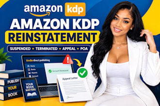 reinstate your suspended amazon KDP account