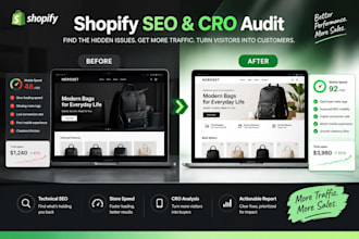 do shopify SEO audit shopify cro audit and conversion rate optimization