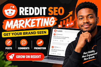 do reddit seo marketing, post and comment to promote your ai business website