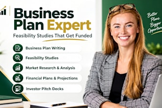 write business plan, do feasibility study and market research