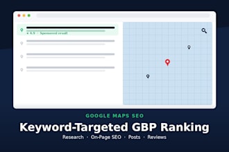 rank your gmb on google maps with local seo and keyword targeting